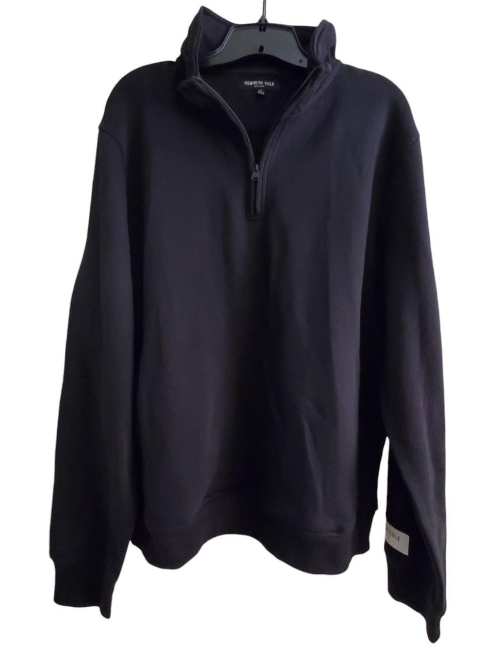 Kenneth Cole Men’s Black Half-Zip Pullover Sweater